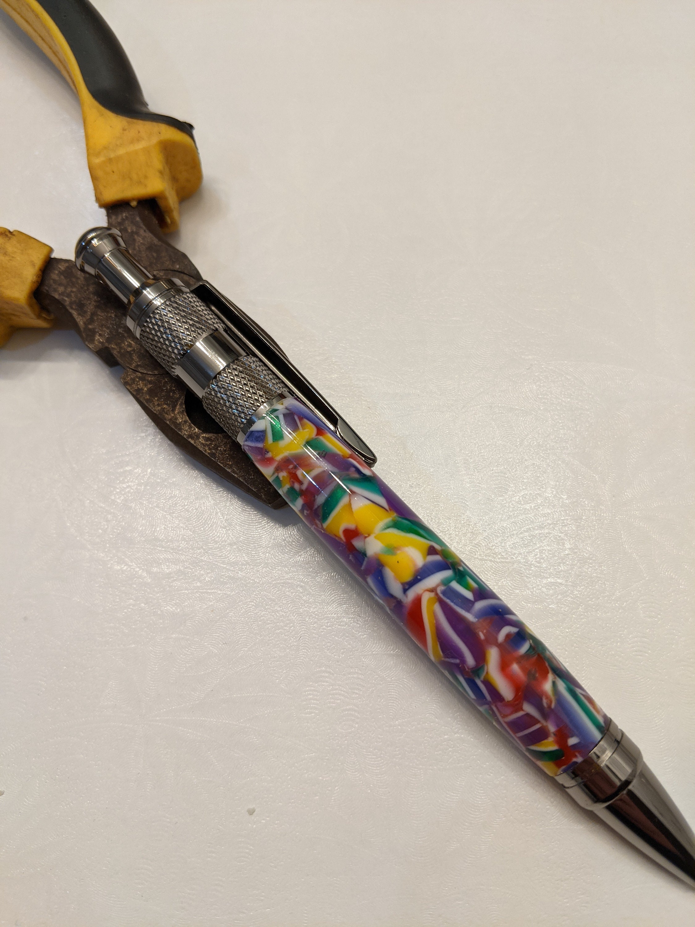 Handturned LGBTQ Gay Pride Click Pen / Rainbow Acrylic / Etsy