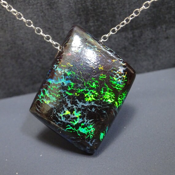 black opal pendant