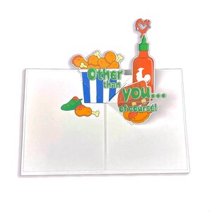 Tarjeta emergente Sriracha Love