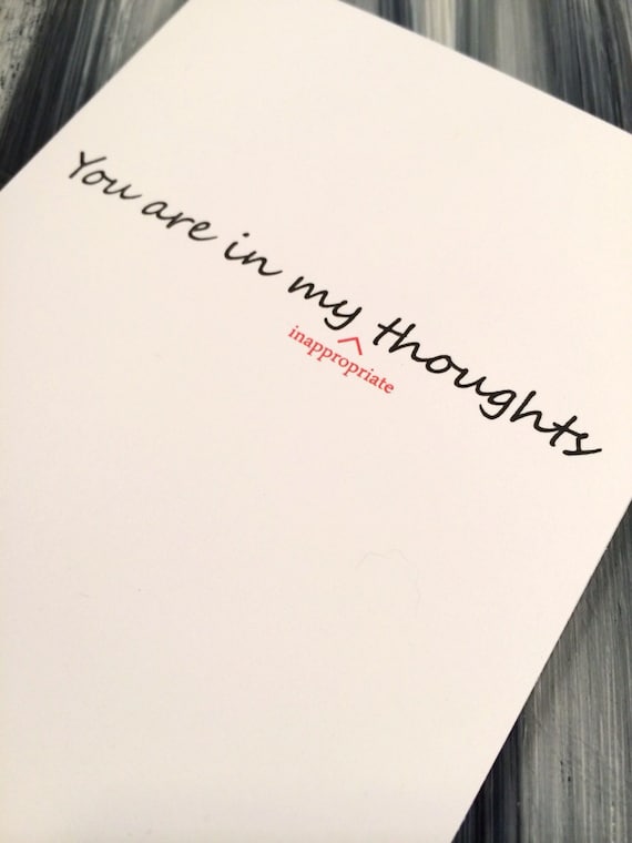 Sei Nei Miei Pensieri Inappropriati Saluto Generale Adulto Etsy