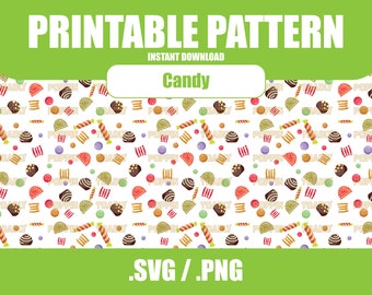 Candy Digital Paper SVG-PNG