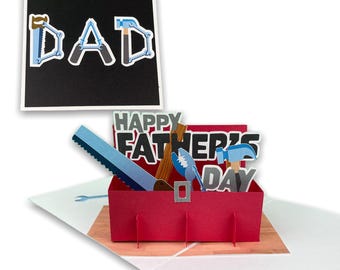 Handmade Tools Pop-Up Father's Day Card – Dad Gift