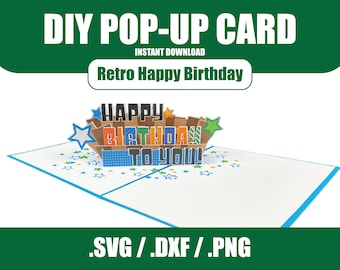 Happy Birthday Pop-Up SVG