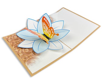 Butterfly Pop-up Deepest Sympathy Card