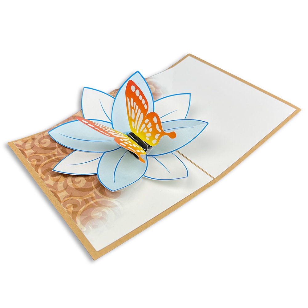 Butterfly Pop-up Deepest Sympathy Card - Etsy Denmark