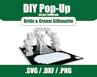 Bride and Groom SVG DIY Pop-Up