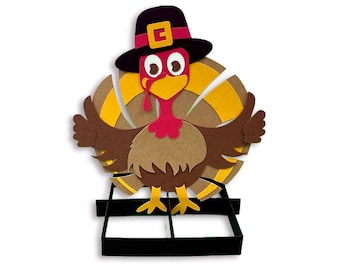 Thanksgiving SVG Name Card Turkey