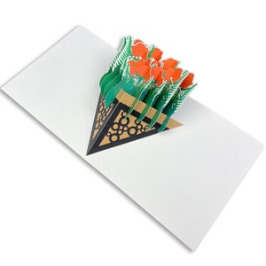 Tarjeta emergente Rose Bouquet
