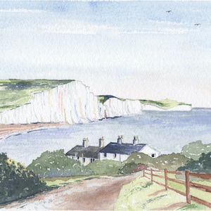 The Seven Sisters Chalk Cliffs, East Sussex, England