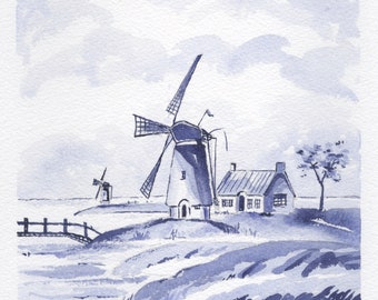 Delft-Type Dutch Scene “Prachtig Nederland”