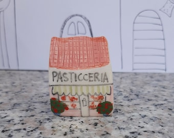 Kleines Pasticceria Haus, Kleines Töpferhaus, Tondorf Haus, Töpferhaus, Miniaturhaus, Kleines italienisches Haus