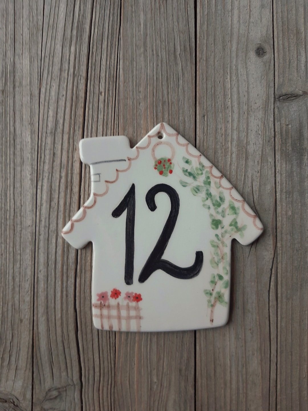 Custom Made Pottery House Number Tile Cutom Address Tile Etsy