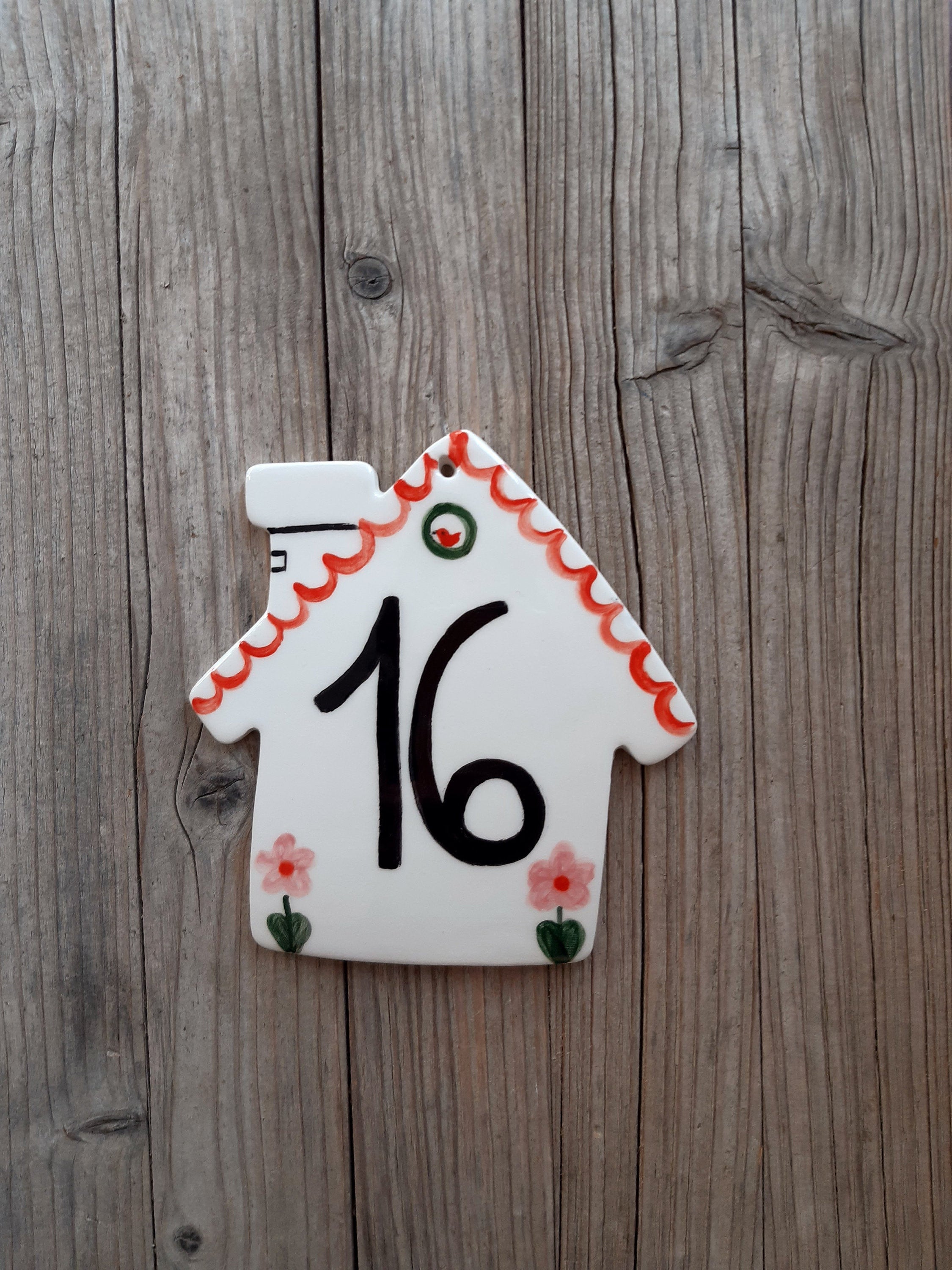 Custom Made Pottery House Number Pottery House Number Tile Etsy