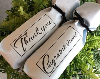 THANK YOU Gift Bag Cheers Congratulations, Wedding, Hostess, Graduation, Baby Shower, New Job, Retired, Housewarming, Birthday, Celebrate