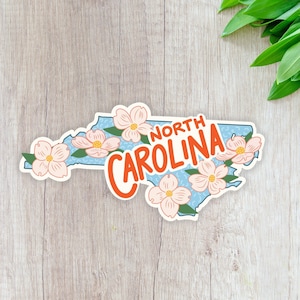 North Carolina Dogwood Decal: Laptop Sticker