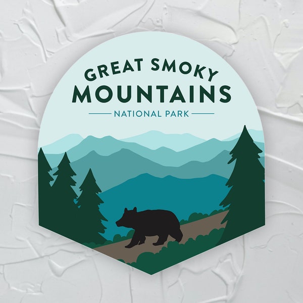 Great Smoky Mountains Black Bear Magnet: National Park Magnet