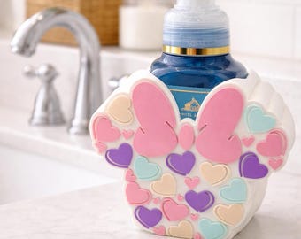 Mouse Inspired Soap Holder | Foaming Hand Soap Holder | Cute Bathroom Decor | Fits Bath and Body Works