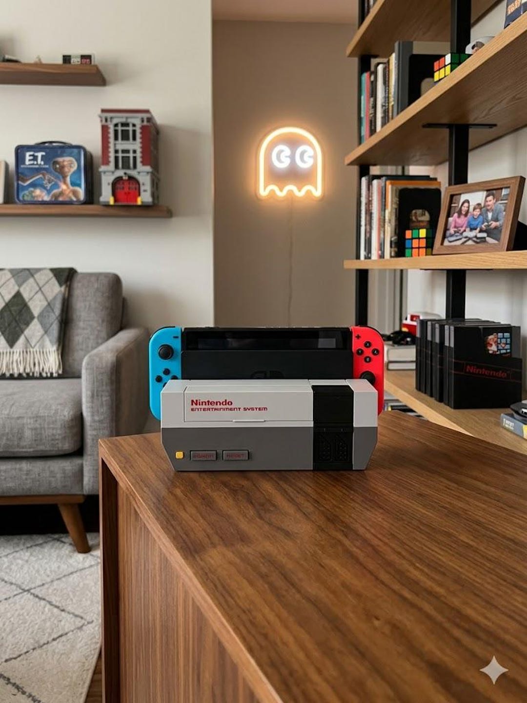 Retro Nes-inspired Nintendo Switch Dock | Game Card Storage Console | Nintendo Switch 1 & 2 Stand | Classic Gaming Display Dock - Etsy