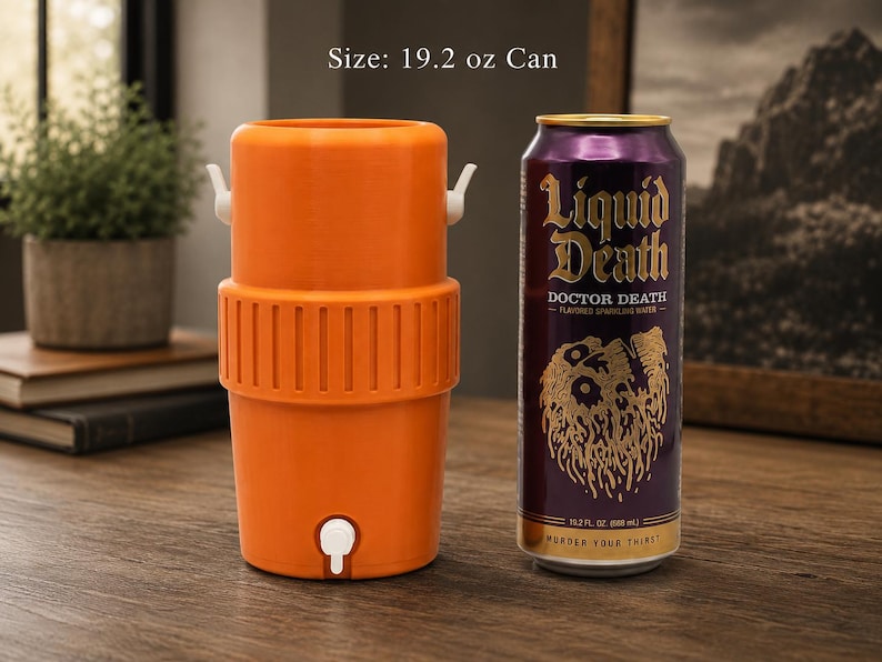 College Football Can Cooler | 37 Team Options | 3D Printed Drink Holder | Fits Standard 12 oz Cans | Tailgate Gift | Football Fan Gift 19.2 oz Can