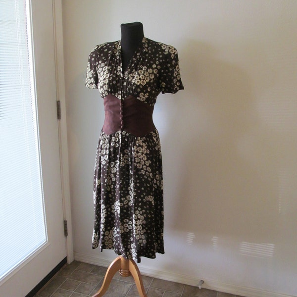 1940s Floral Dress - Etsy