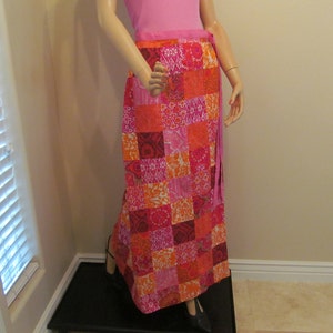 1970's Patchwork Skirt Hippie Boho Retro Beach Resort