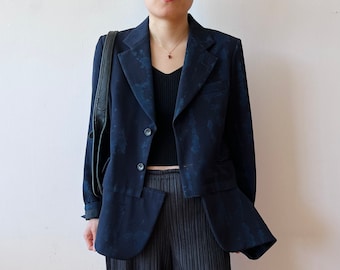 Vintage Commes des garçon wool navy de constructive blazer size Spp