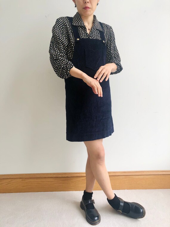 Nanushka Navy blue velvet Suspender Dress | xs-s
