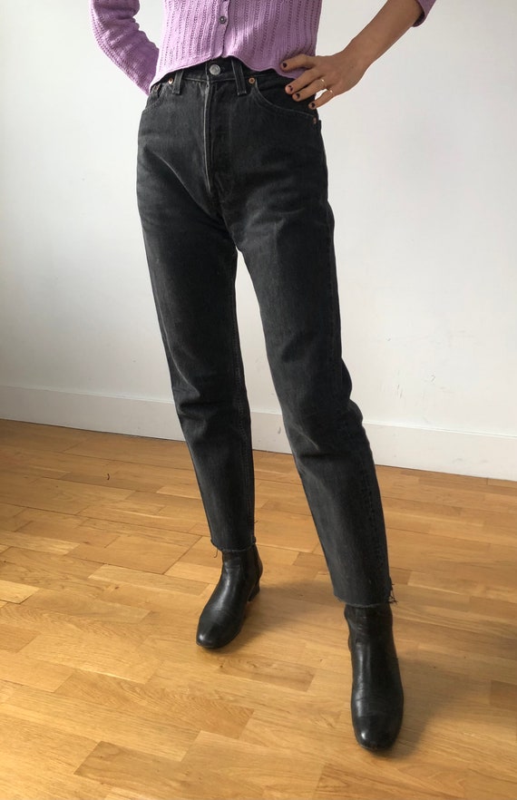 Vintage Black Washed 1990s Levi’s 501 made in USA