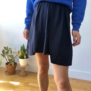 Vintage Philip Lim 3.1 silk navy tulip skirt