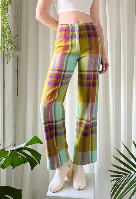 70s plaid pants - Gem