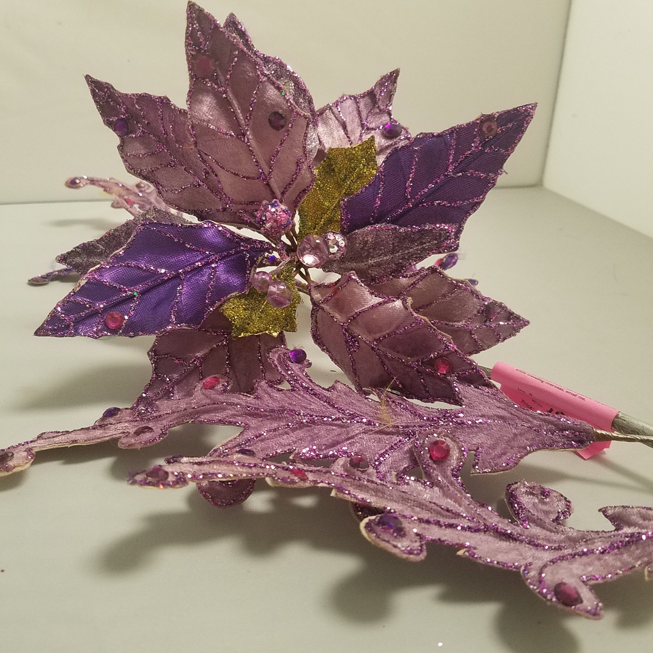 Purple Flower Stemchristmas Floral Pickswholesale Floral Picksflower