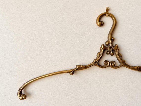 Vintage Style 'French Market' Brass Hanger