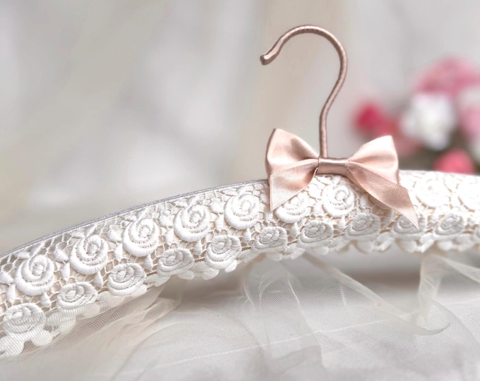 Ivory Lace Wedding Hanger