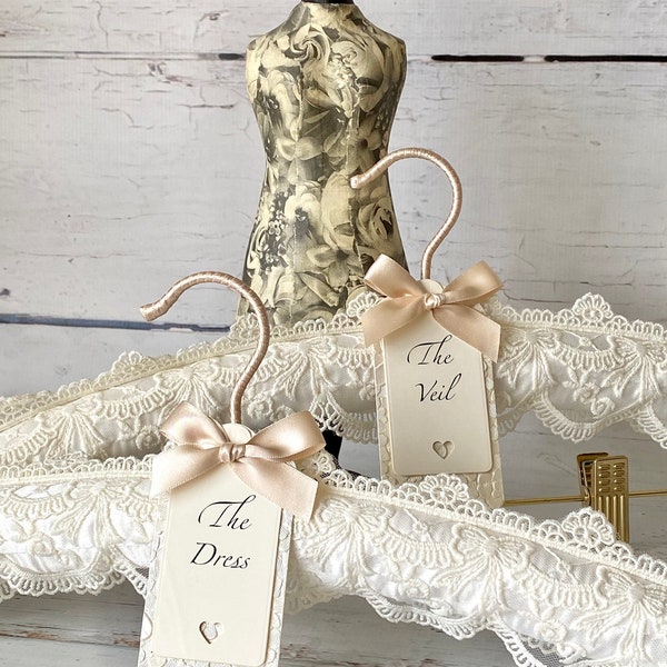 Wedding Dress Hangers. Bridal Hanger. Wedding Hangers. Personalized Hangers.Lace Wedding Hanger.Wedding Hanger Names.