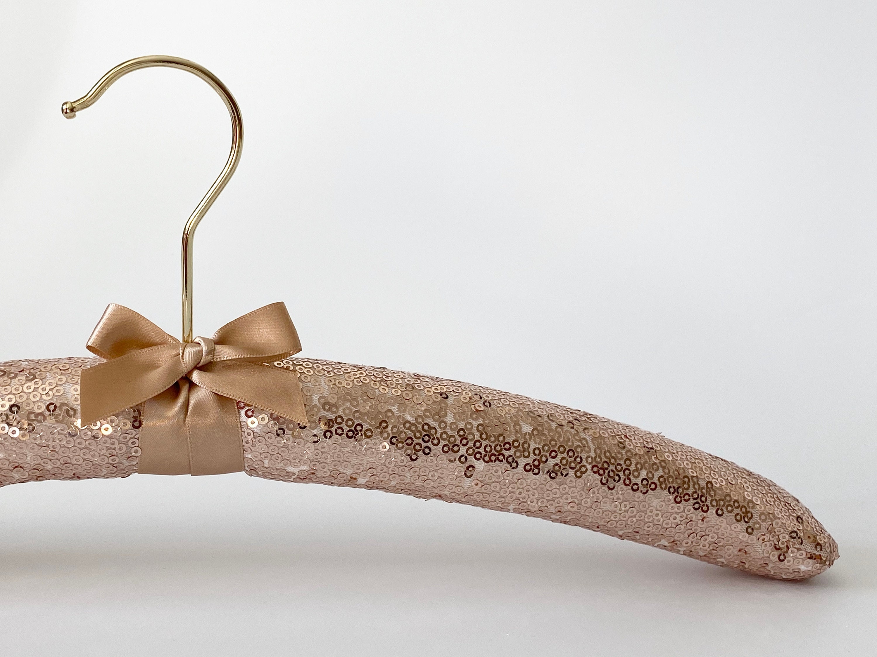 Sequin Wedding Hanger.Rose Gold Bridal Hanger.Wedding Hangers Etsy