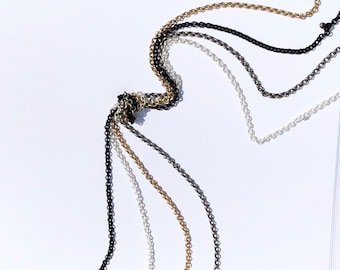 25 ft Gold Filled Rolo Chain Goldfilled 1.4mm Chain by the Foot Wholesale#5509