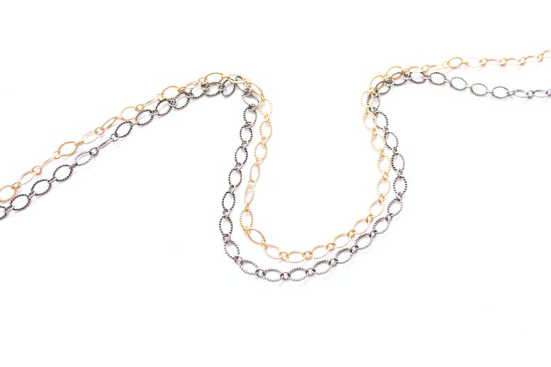 Extender Chain Wholesale Chain Jewelry Finding Oval Link Chain Jewelry Making Bulk Jewelry Making Corrugated Link Chain Bulk Chain