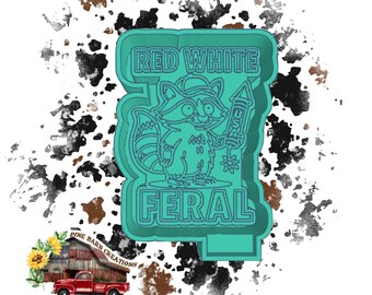 Red, White and Feral Freshie mold STL files