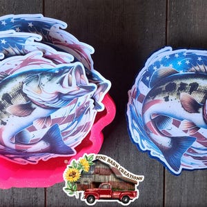 Bass with flag csrdstock freshie mold