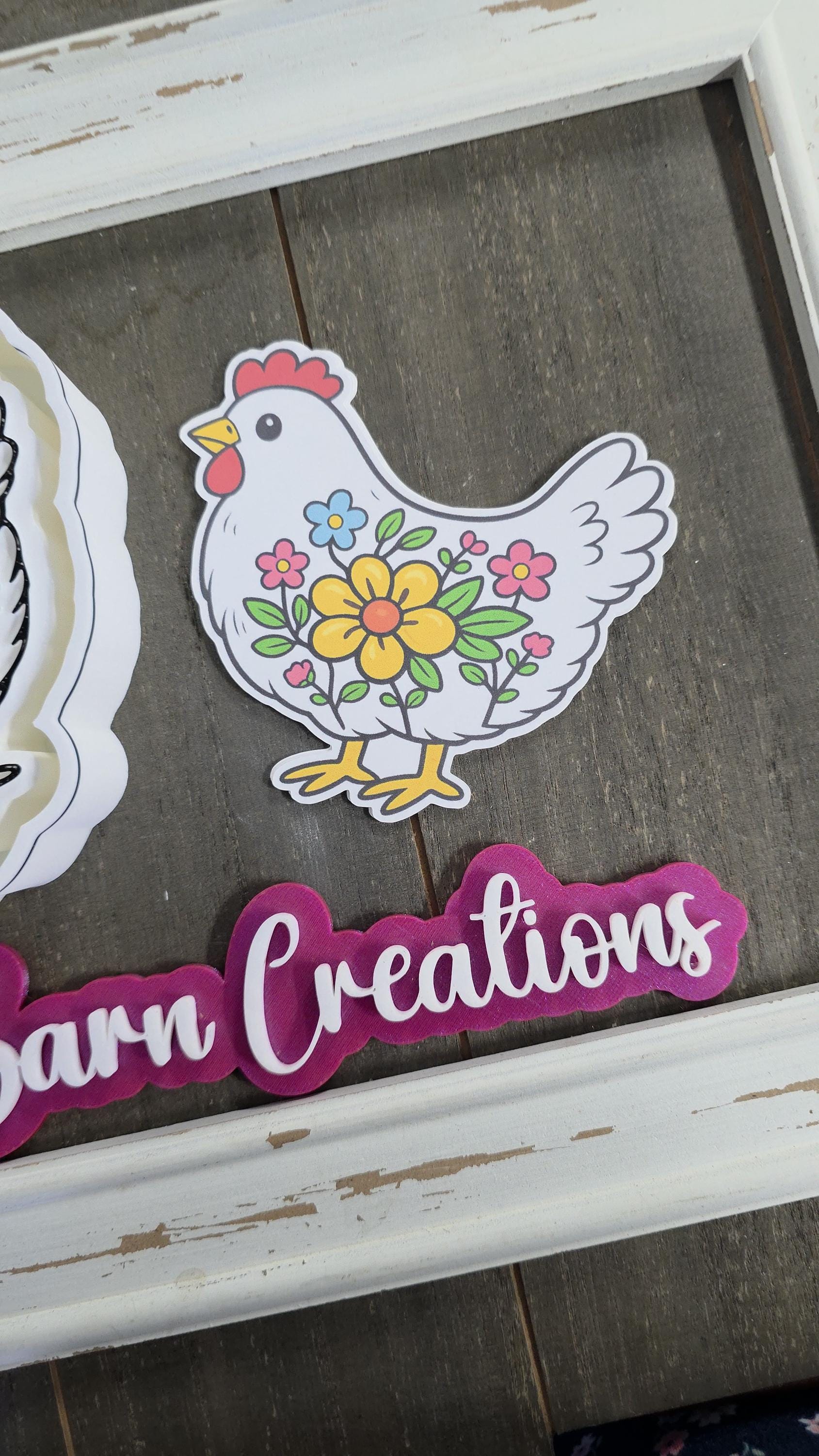 Floral Chicken Freshie Mold With Cardstock Option - Etsy
