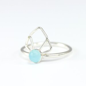 Turquoise Ring - Art Deco Ring - Labradorite Ring Faceted - Stacking Ring  Onyx Ring - Silver Rings for Women - Moonstone Ring - Pyrite Ring