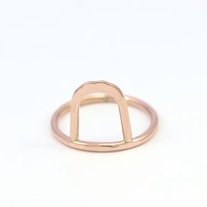 Arch Ring - Rose Gold Arch Ring - Rings For Women - Sterling Silver Ring - Stacking Ring - Dainty Statement Ring - 14K Gold Filled Ring -