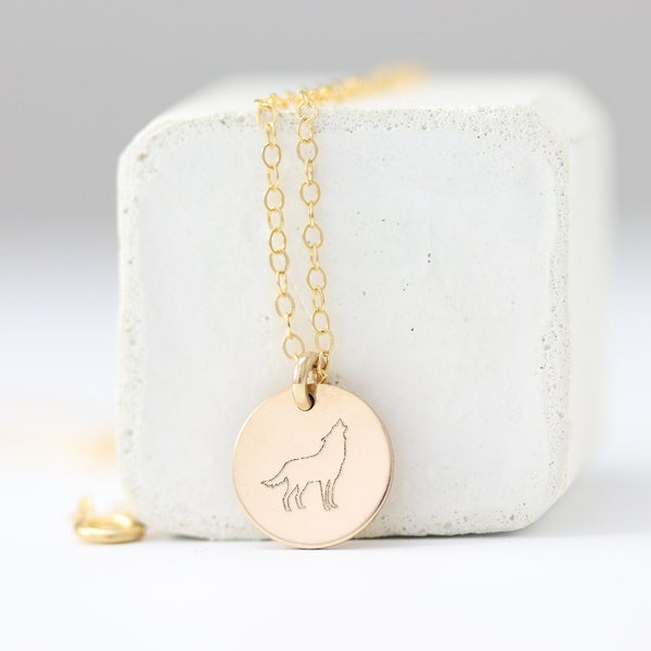 Wolf Necklace - Animal Necklace - Dainty Necklace - Wolf Necklace for Women - Pendant Necklace - Personalized Necklace -