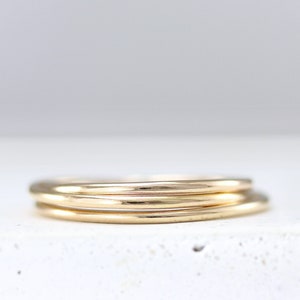 Super Thin Ring  - Sterling Silver Ring -  Gold Ring - Silver Stacking Ring - Simple Dainty Ring - Plain Ring Band -  Gift for Her Birthday