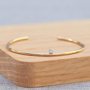 Cuff Bracelet - Rose Gold Bracelet - Gold Filled Bracelet Sterling Silver Cuff Bracelet Open Gold Cuff  - Silver Bracelet - Dainty Bracelet
