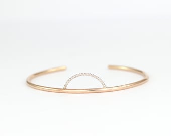 Sunrise Cuff - Cuff Bracelet - Gold Cuff Bracelet - Silver Cuff Bracelet