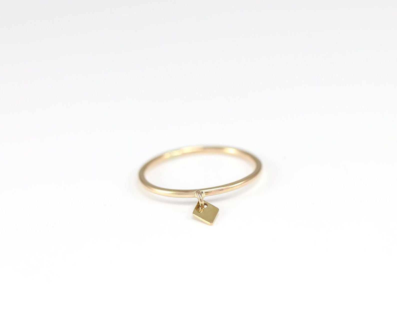 Charm Ring Dangle Ring 14K Gold Filled Sterling Silver | Etsy