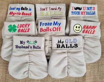 Ready-Made Funny Golf Ball Sacks - Free Shipping