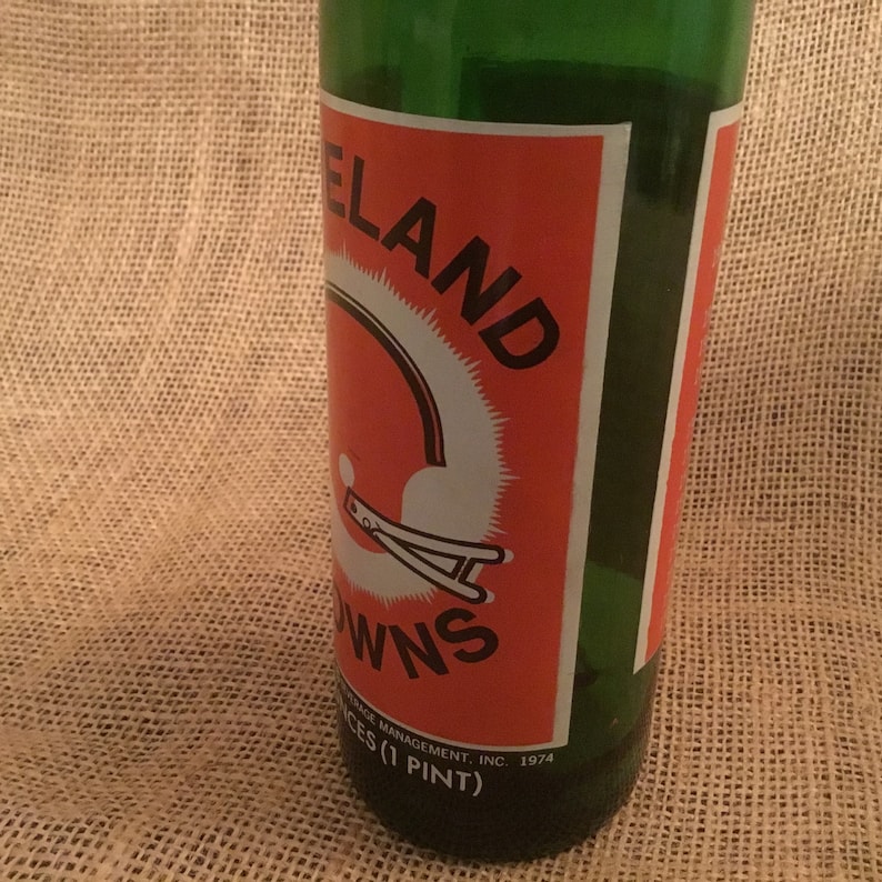 Vintage 1971 Cleveland Browns Commemorative 7up Bottle Etsy