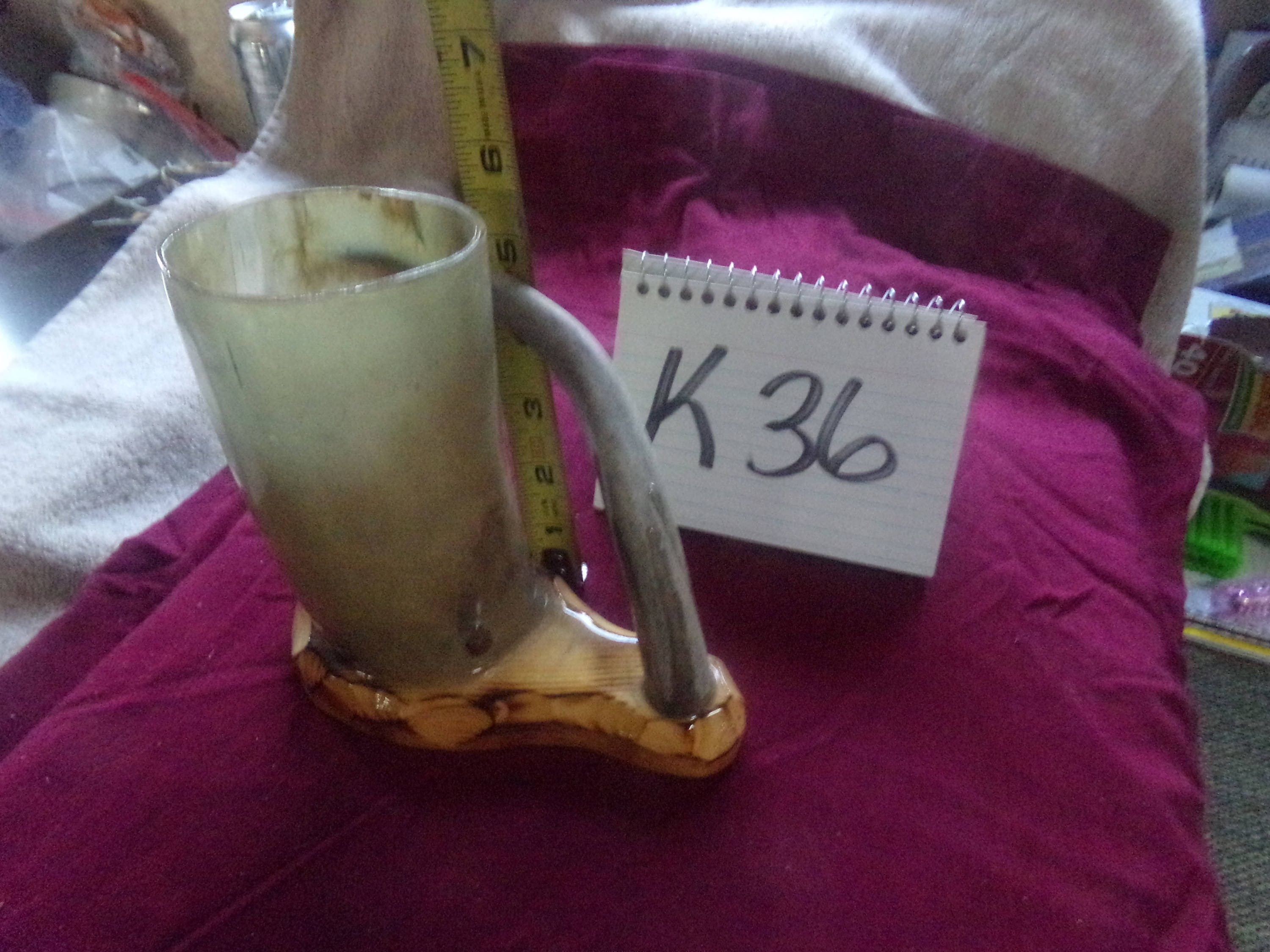 Real Animal Cow Bull Steer Horn Mug Cup Part Piece Art Craft Etsy